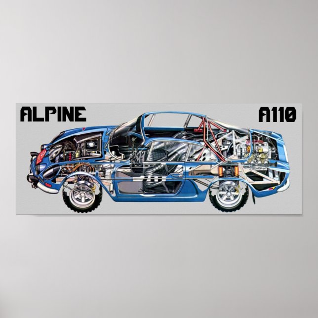 AFFICHES ALPINE A110 (Devant)