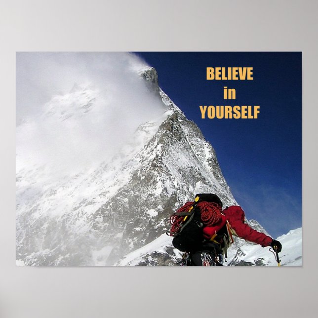 Affiches Alpiniste motivant (Devant)