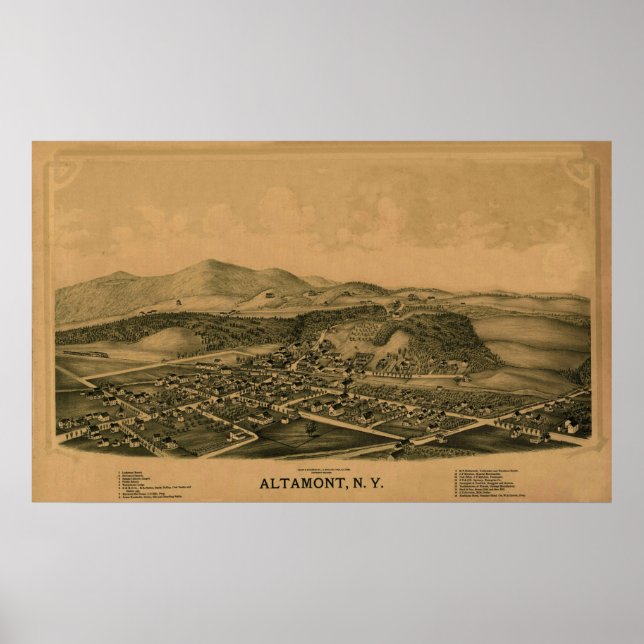 Affiches Altamont NY 1889 (Devant)