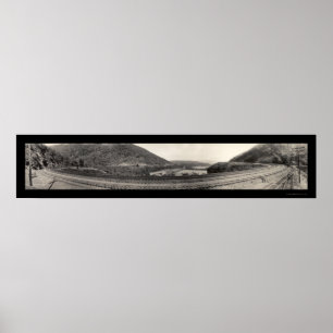Affiches Altoona PA Horseshoe Curve RR Photo 1934
