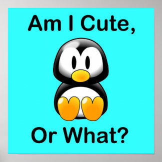 Affiches Am I Cute, Or What?