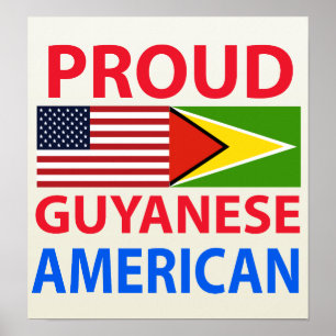 Affiches Américain guyanais fier