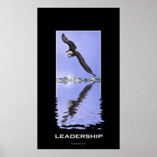 Affiches American Bald Eagle LEADERSHIP Motivational Print