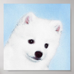 Affiches American Eskimo Dog Painting - Original Dog Art