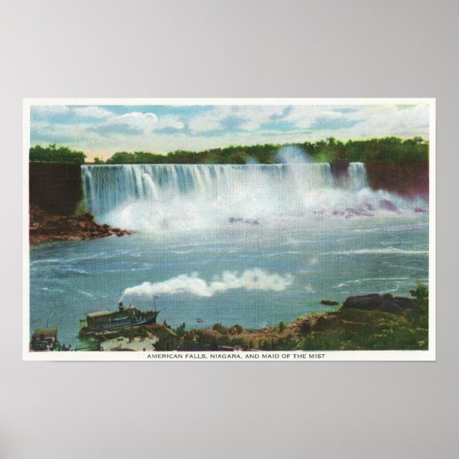 Affiches American Falls Maid of the Mist View (Devant)