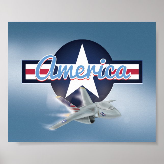 Affiches American Jet Fighter (Devant)