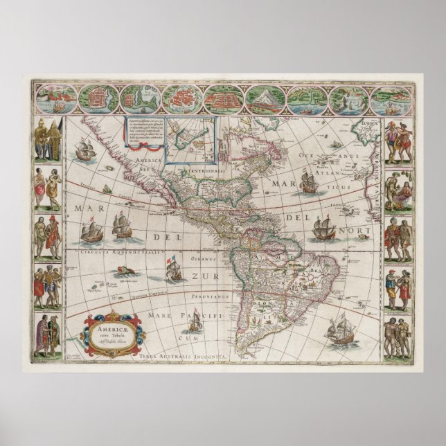 Affiches Amérique du Nord et Amérique du Sud (Devant)