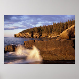 Affiches Amérique du Nord, États-Unis, ME, la côte rocheuse