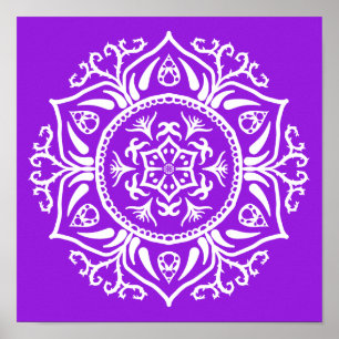 Affiches Amethyst Mandala