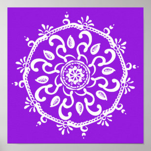 Affiches Amethyst Mandala