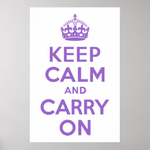 Affiches Améthyste Gardez le calme et continuer