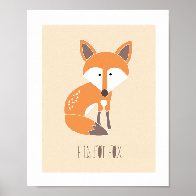 Affiches Amis de la forêt - F est pour l'impression d'art R (Devant)