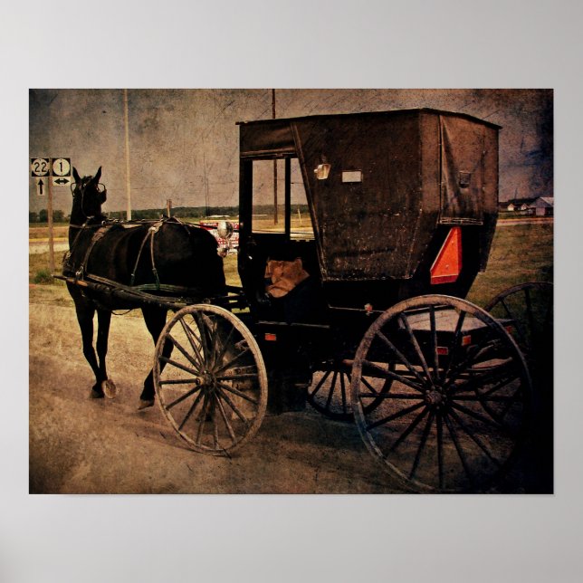 Affiches Amish Buggy (Devant)