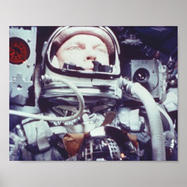 Affiches Amitié 7 astronautes pendant un vol spatial (Devant)