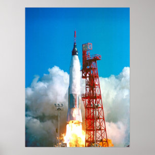 Affiches Amitié 7 (Mercury Atlas 6) Lancement