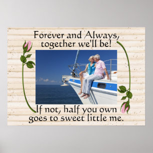 Affiches Amour Contraignant, Mariage, Humour Anniversaire