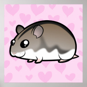 Affiches Amour de hamster nain