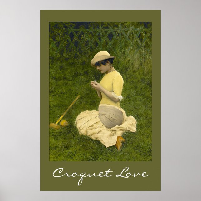 Affiches amour du croquet (Devant)