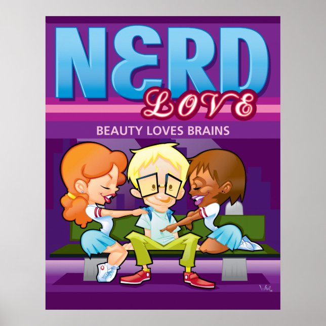 Affiches Amour nerd (Devant)