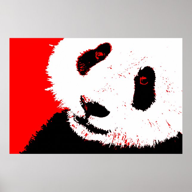 Affiches amour panda (Devant)