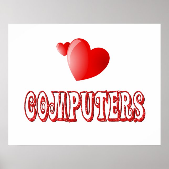 Affiches Amour pour les ordinateurs (Devant)