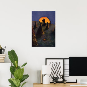 Affiches Amour vintage et romance, Harvest Moon Kiss