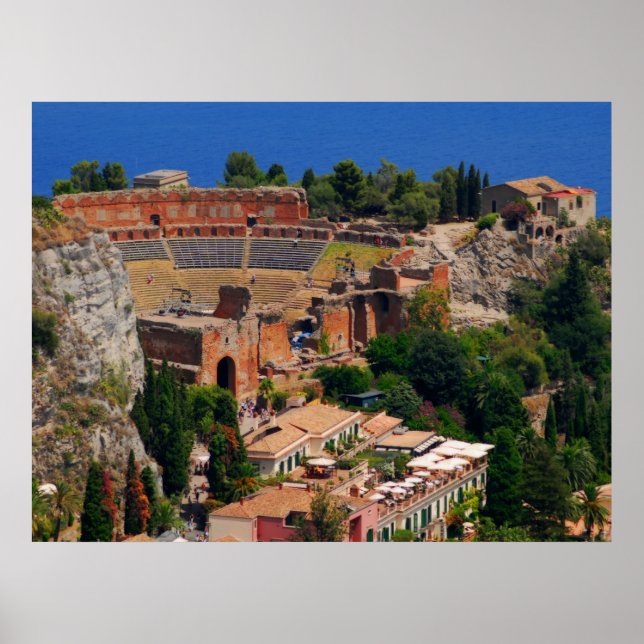 Affiches amphithéâtre de Taormina 3 (Devant)