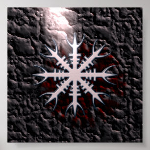 Affiches Amulette viking Aegishjalmur viking amulet charm