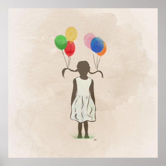 Affiches Amusant Avec Ballons (Devant)