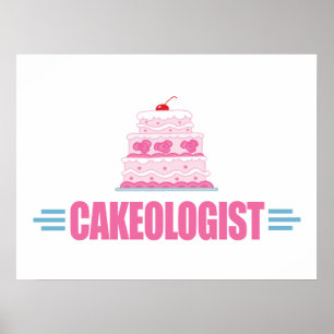 Affiches Amusant Mariage Cake Lover