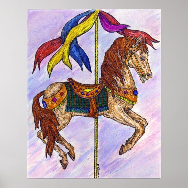 Affiches Amusement au carrousel (Devant)
