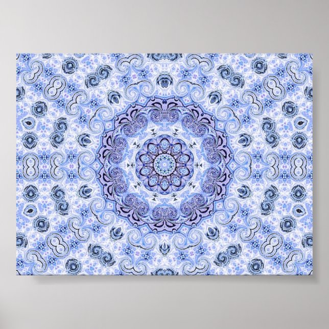 Affiches amusez-vous avec turqoise print (Devant)