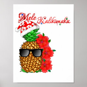 Affiches Ananas de Noël de Mele Kalikimaka