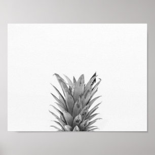 Affiches Ananas noir et blanc