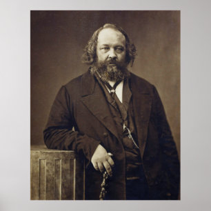 Affiches Anarchiste social russe de Mikhail Bakunin par