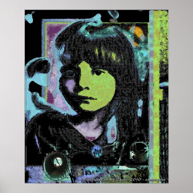 Affiches Ancêtres dans mes yeux Imprimer (Devant)