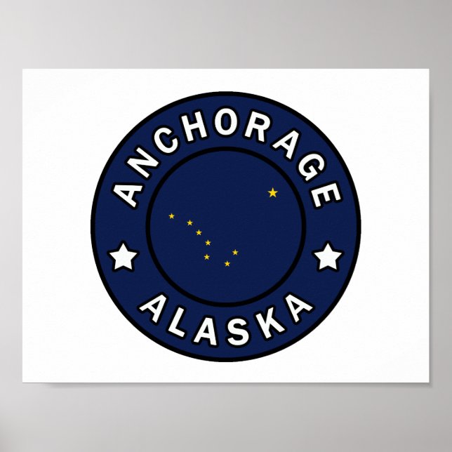 Affiches Anchorage Alaska (Devant)