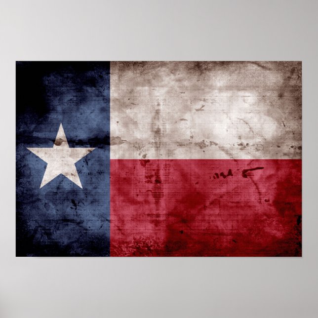 Affiches Ancien drapeau du Texas (Devant)