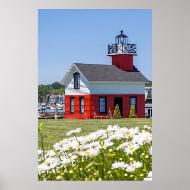 Affiches Ancien Phare, Sur Le Lac Kalamazoo, Saugatuck (Devant)