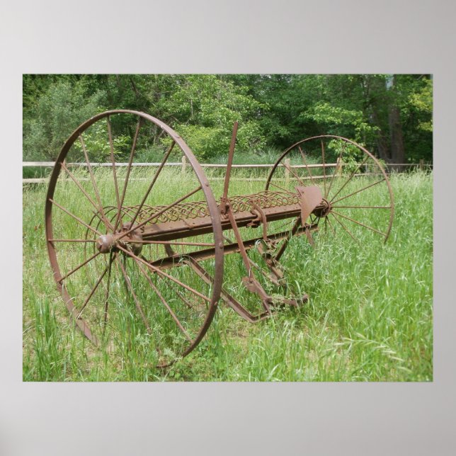 Affiches Ancien râteau de foin 2 (Devant)
