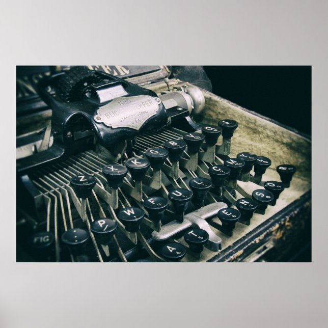 AFFICHES ANCIEN TYPEWRITER (Devant)