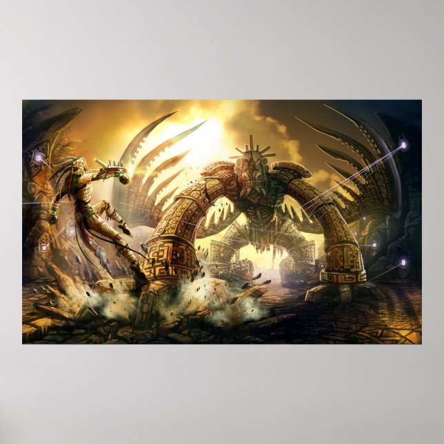 Affiches Ancient Golem Fight (Devant)