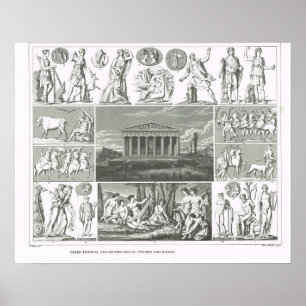Affiches Ancient Greek legendary figures