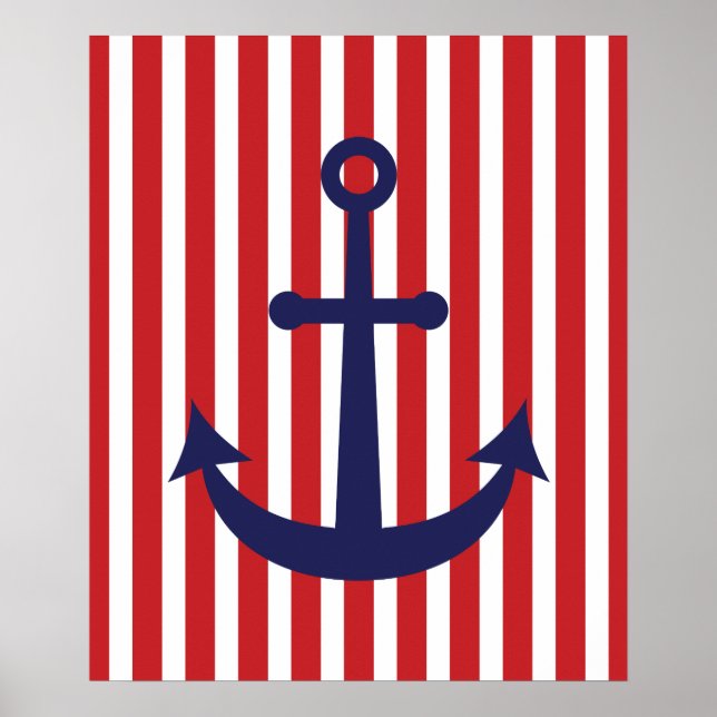 Affiches Ancre nautique (Devant)