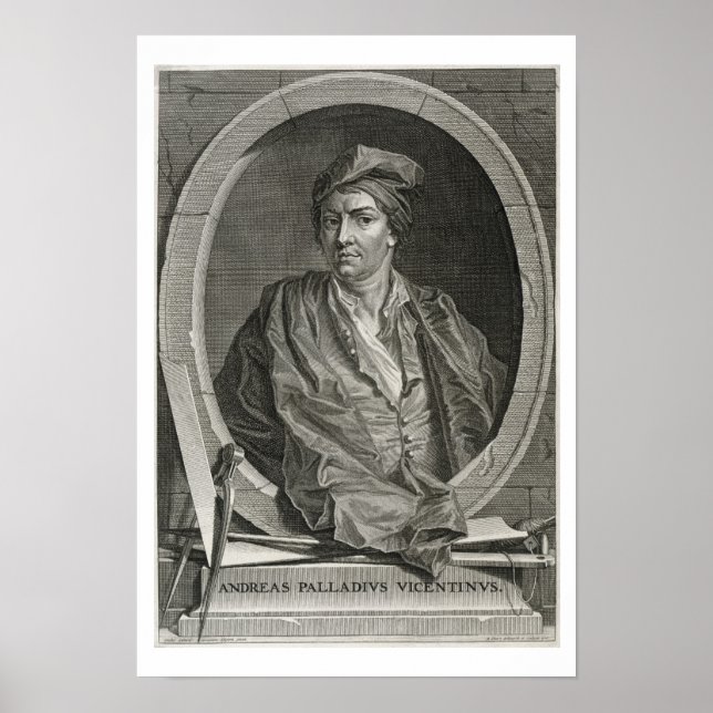 Affiches Andrea Palladio (1508-80) gravée par Bernard Pica (Devant)