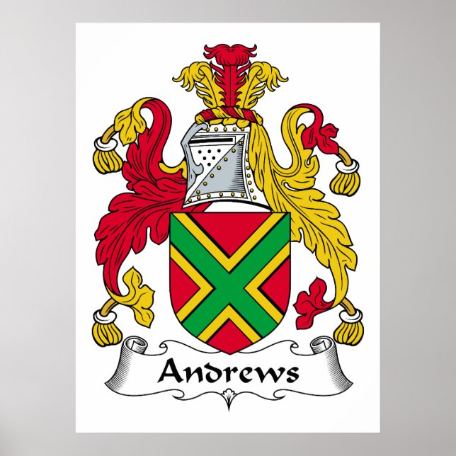 Affiches Andrews Family Crest (Devant)
