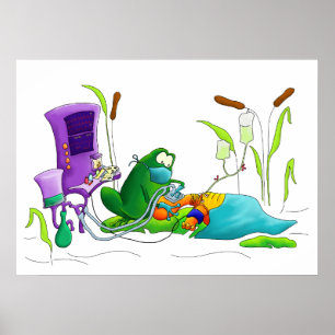 Affiches Anesthésie Frog Art Imprimer