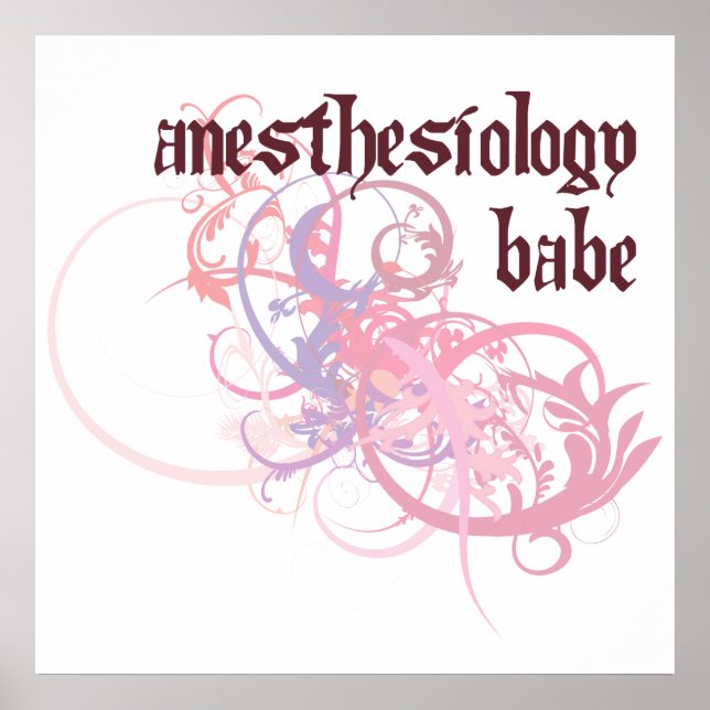 Affiches Anesthésiologie Babe (Devant)
