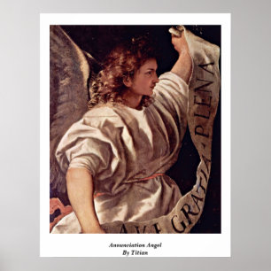 Affiches Ange d'annonce par Titian