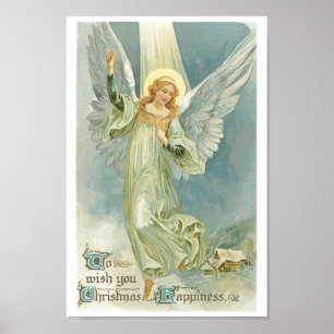 Affiches Ange de Noël Vintage